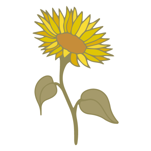Sunflower Illustration - Rumu Creative